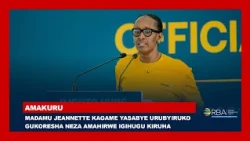 Madamu Jeannette Kagame yasabye urubyiruko gukoresha neza amahirwe Igihugu kiruha