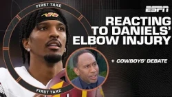 Stephen A. reacts to Jayden Daniels' injury 🚨 'This is RG3 written all over it again!' | First Take