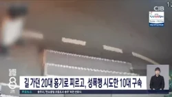 길 가던 20대 흉기로 찌르고, 성폭행 시도한 10대 구속