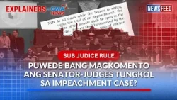 SUB JUDICE RULE – Puwede bang magkomento ang senator-judges tungkol sa impeachment | GMA News Feed