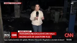 Exclusive report from the warehouse set on fire by Russian saboteurs