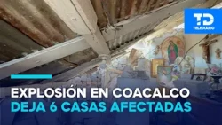 Homes collapse from shockwave following gas company explosion in Coacalco