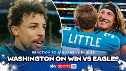 Parker Washington reacts to Jacksonville Jaguars' DRAMATIC win over the Philadelphia Eagles