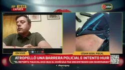 He drove through a police checkpoint and tried to flee in Capiatá