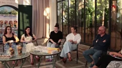 "Pochitateli" Book Club Members Meet Abkhazian Author Daur Nachkebia