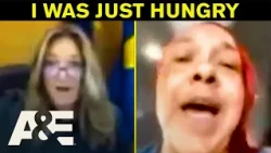 Defendant Orders Food During Hearing! | Court Cam | A&E