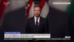 Gulyás Gergely: A benyújtott alkotmánymódosítás az alkotmányos demokrácia vége - HírTV