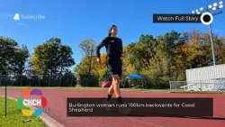 Burlington woman runs 100km backwards for Good Shepherd