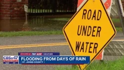 Flooding from days of rain in St. Johns County