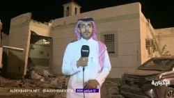 آثار العدوان الحوثي على مسجد في جازان جراء سقوط المقذوف