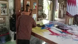 Dani Ramli Takes a Peek at President Prabowo Subianto's Journey Through Abstract Character Paintings