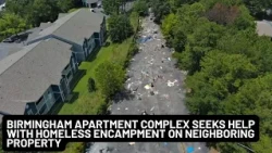 Birmingham apartment complex concerned over homeless encampment