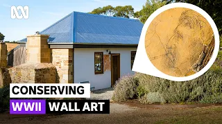 Wartime sketches hidden for decades in Tasmanian home | Restoration Australia | ABC iview