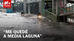 Flooding in Ecatepec leaves cars stranded on the Mexico-Pachuca highway