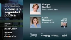 Evelyn Matthei y Lucía Dammert conversan sobre violencia y seguridad pública