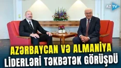 Prezident İlham Əliyev "Villa Borsig" iqamətgahında - Almaniya lideri ilə təkbətək görüş keçirildi