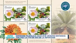 Emisiune filatelică dedicată Grădinii Botanice din Iași, la 170 de ani de la înființare