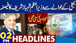 Prime Minister Shehbaz Sharif Decision Regarding Electricity | Petrol Price Updates | 2PM Headlines