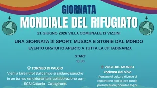 Giornata mondiale del rifugiato 2026 Vizzini ospita l'evento al parco delle rimembranze