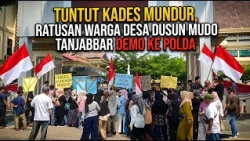 DEMANDING THE VILLAGE HEAD'S RESIGNATION