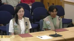 Select Board Honors Girl Scout Gold Award Recipients