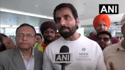 #WATCH | Bollywood actor Sonu Sood arrives in Kathmandu to distribute relief to Nepali flood victims