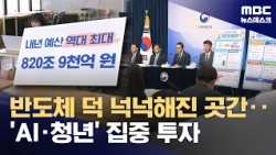 Record-High 820 Trillion Won 'Super Budget': Focus on AI and Youth Investment... Concerns Over "E...