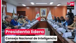 Presidenta Fujimori lidera Consejo de Inteligencia Nacional contra la criminalidad y sus amenazas