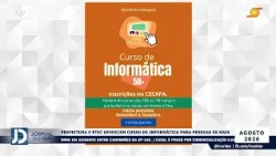 PREFEITURA E ETEC OFERECEM CURSO DE INFORMÁTICA PARA PESSOAS 50 MAIS