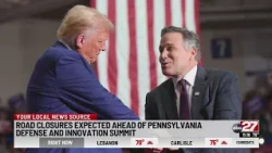 Road closures expected ahead of Pennsylvania Defense and Innovation Summit