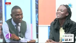 Vision 4's "Le A1" show with Junior Metomo, a short clip with today's guest Elsymphonie.