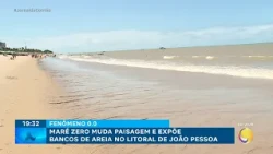 ‘Zero Tide’ changes landscape and exposes sandbanks on the João Pessoa coast