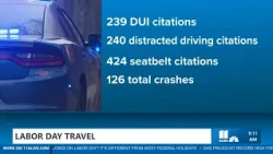 Georgia reports 2 deaths, 125+ crashes over Labor Day