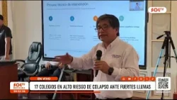 La Libertad: 72 schools at risk due to potential heavy rains