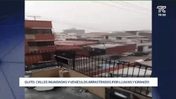 Inundaciones y caos vehicular en Quito: Fuertes lluvias provocan colapso y suspensión en el Metro