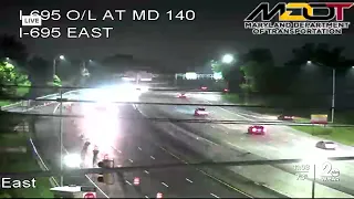 Lane closures on I-695 outer loop in Pikesville begin Sunday night