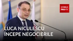 A tight equation for Luca Niculescu. Who is the prime minister-designate negotiating with?