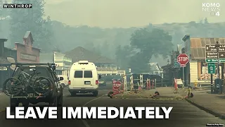 Level 3 'GO NOW' evacuation ordered as fast-moving wildfire threatens Winthrop, Wash.