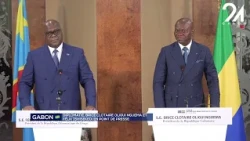GABON DIPLOMATIE : BRICE CLOTAIRE OLIGUI NGUEMA ET FÉLIX TSHISEKEDI EN POINT DE PRESSE
