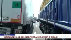 NEWS. ACCIDENTS ON THE A2 MEDITERRANEAN MOTORWAY: INJURIES AND DELAYS