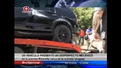 Vehicle suffers mechanical failure on Ribereña Avenue with no injuries reported