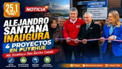 Alejandro Santana inaugurates four projects in the Puyehue commune