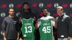 Paul George & Mike Conley FULL Celtics Introductory Press Conference