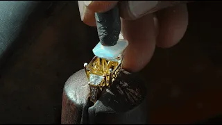 how to make unique Opal ring - handcrafted jewellery