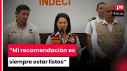 Presidenta Keiko Fujimori brinda balance del simulacro con más de 10 000 fallecidos