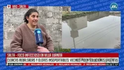 Olores insoportables y aguas servidas: el reclamo de vecinos de Villa Juanita