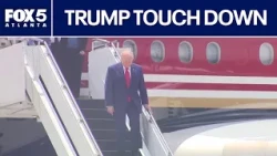 Trump lands in Georgia ahead of Cobb County visit | FOX 5 News
