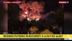 Major fire in Bucharest. RO-Alert issued