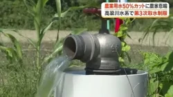 The Takahashi River system faces its first "third water restriction" in 32 years, with agricultur...