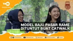 COFFEE SHOP CHAT [Crowded Market Fashion Models Challenged to Walk the Runway] TVRI NORTH SUMATRA